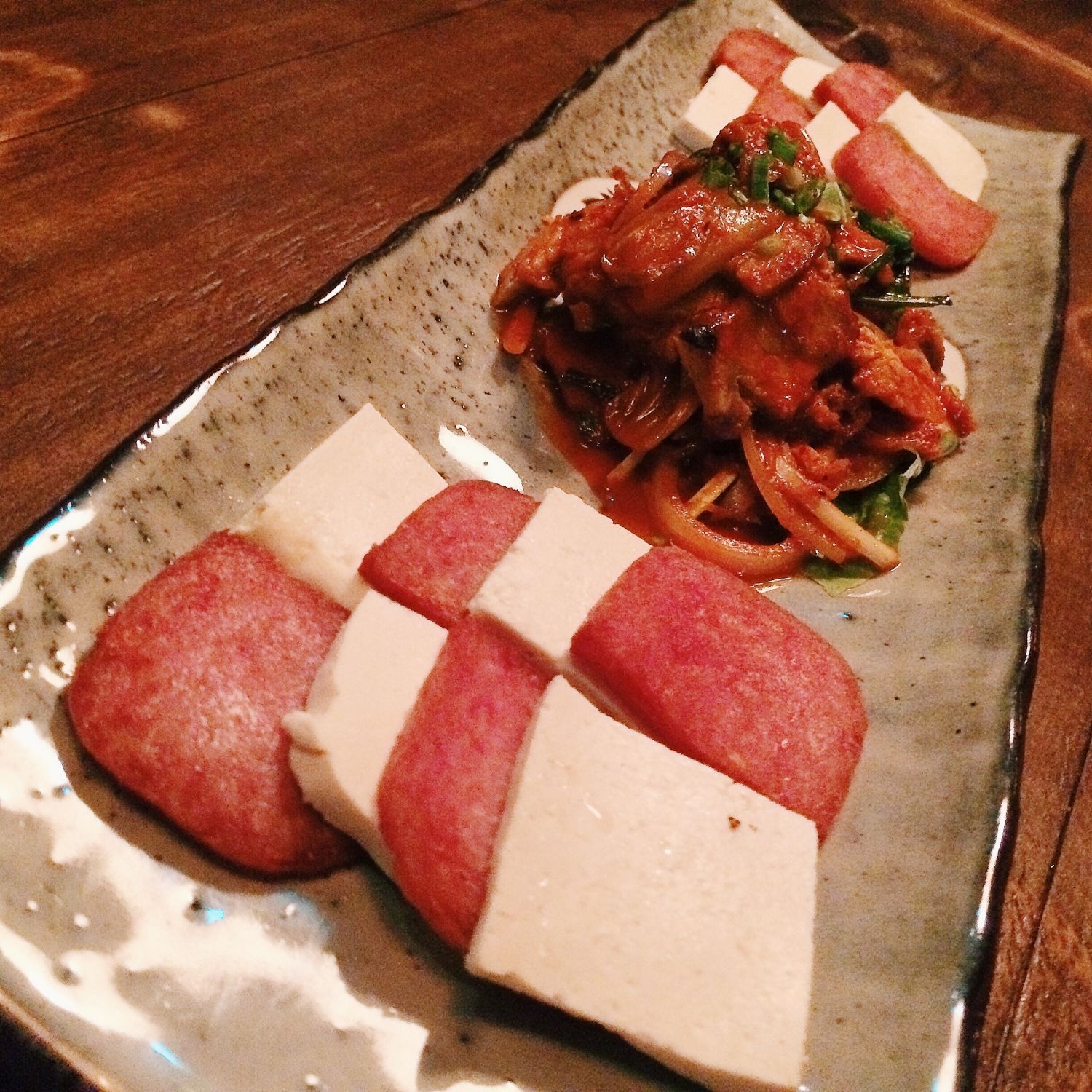 Warm Kimchi with Tofu & Spam - Joo Bar