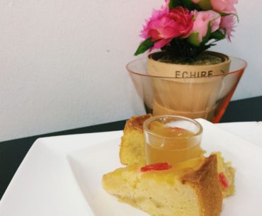 Pineapple Pound Cake with Fruit Enzyme - Gobi Desserts