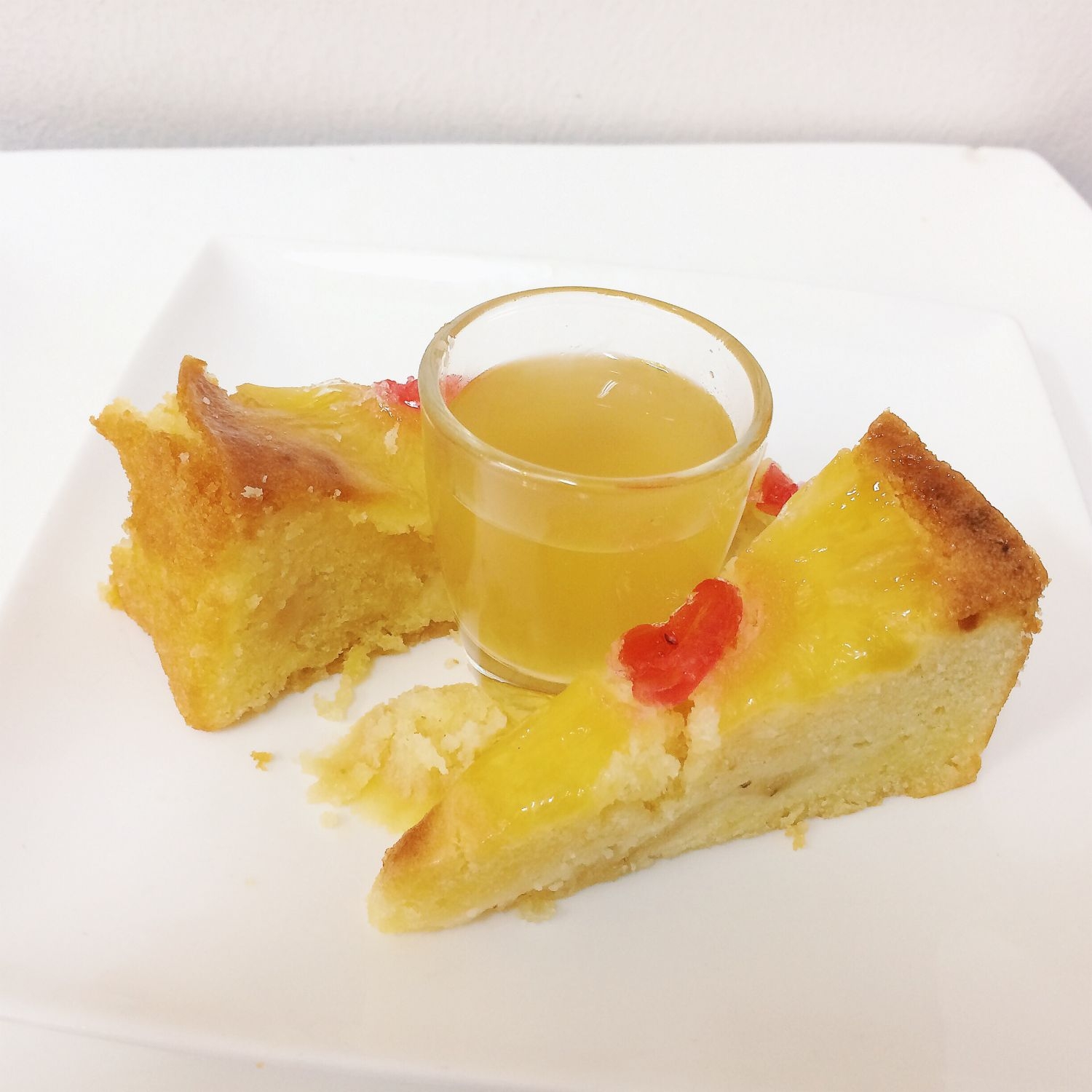 Pineapple Pound Cake with Fruit Enzyme - Gobi Desserts