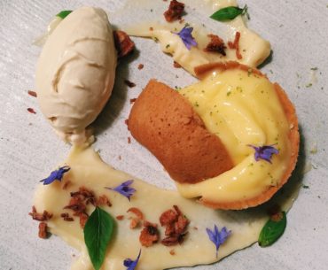 Tart Au Citron with Onion Ice Cream - Portico