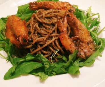 Black Pepper Prawn Pasta - Violet Oon's Kitchen