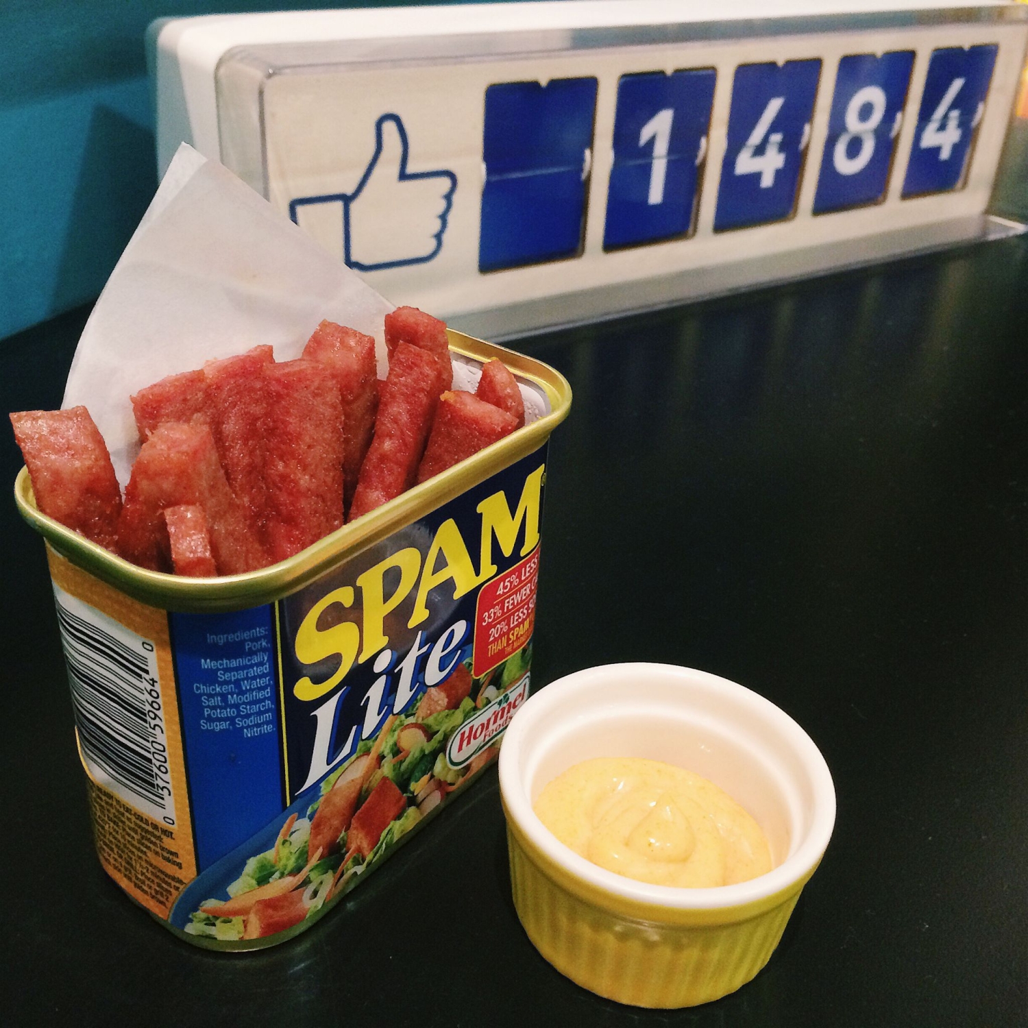 Spam Fries & Curry Mayo - Little Hiro