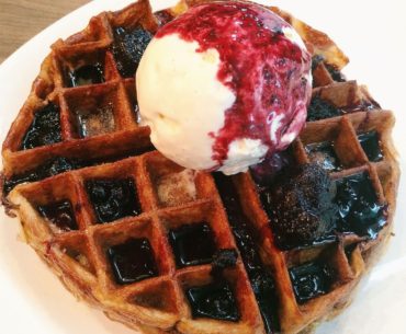 Brioche French Toast Waffles - Roosevelt's Diner & Bar