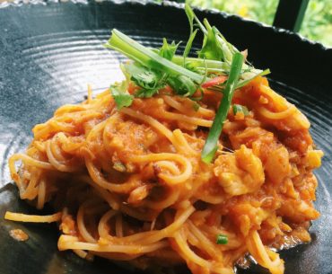 Chilli Crab Spaghettini - Halia (Singapore Botanic Gardens)