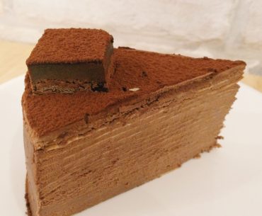Brandied Chocolate Mille Crepe Cake - The Udder Pancake