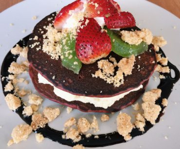 Red Velvet Pancake - Tolido's Espresso Nook
