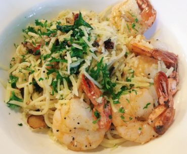 Tiger Prawn Aglio Olio - Richmond Station