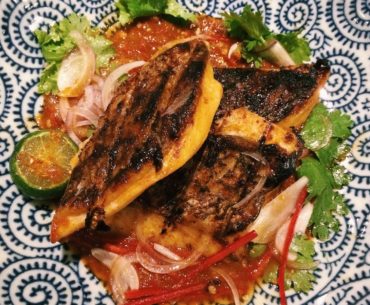 Coconut Charcoal Grilled Wild Caught Red Snapper - Candlenut