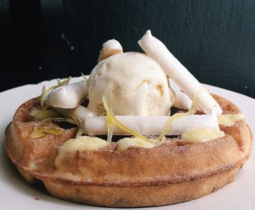 Lemon Meringue Waffle - Stateland Cafe
