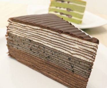 The Black Mille Crepe Cake - Champs Patisserie