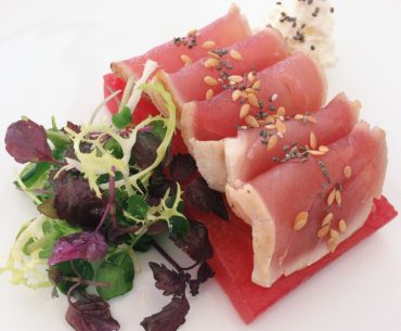 Rare Yellow Fin Tuna Tataki - Pool Grill