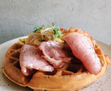 Savoury Waffle with Bacon - Craftsmen Specialty Coffee