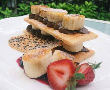 Burnt Banana Mille-feuille - Canopy Garden Bar
