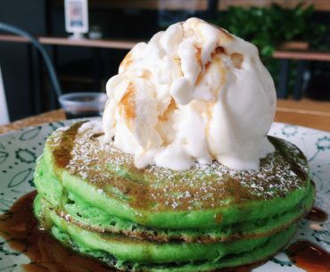 Pandan Pancakes - Tolido's Espresso Nook