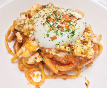 Spanner Chilli Crab Linguini - Wild Rocket