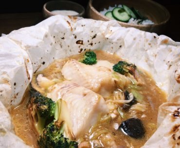 Halibut en Papillote - The Halia (Raffles Hotel)