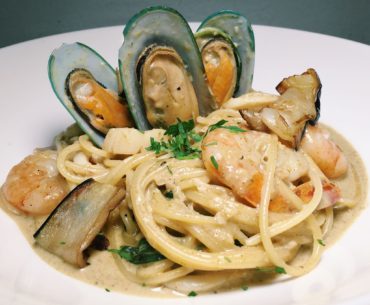 Thai Green Curry Pasta - Boufe Boutique Cafe