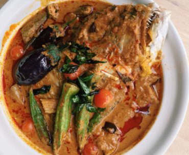 Assam Fish Head Curry - 5 Little Monkeys Cafe