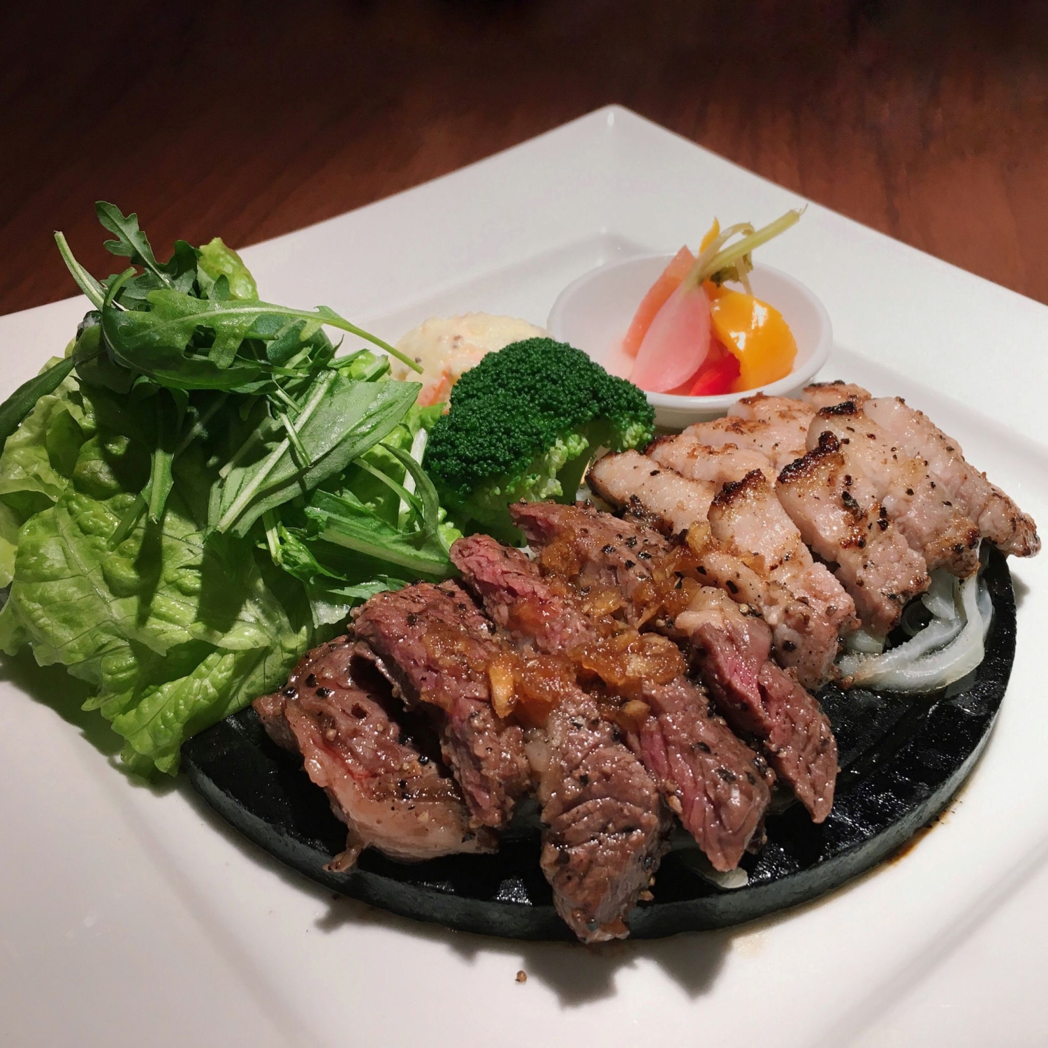 Beef Steak & Pork Belly Shio Kouji - Ootoya