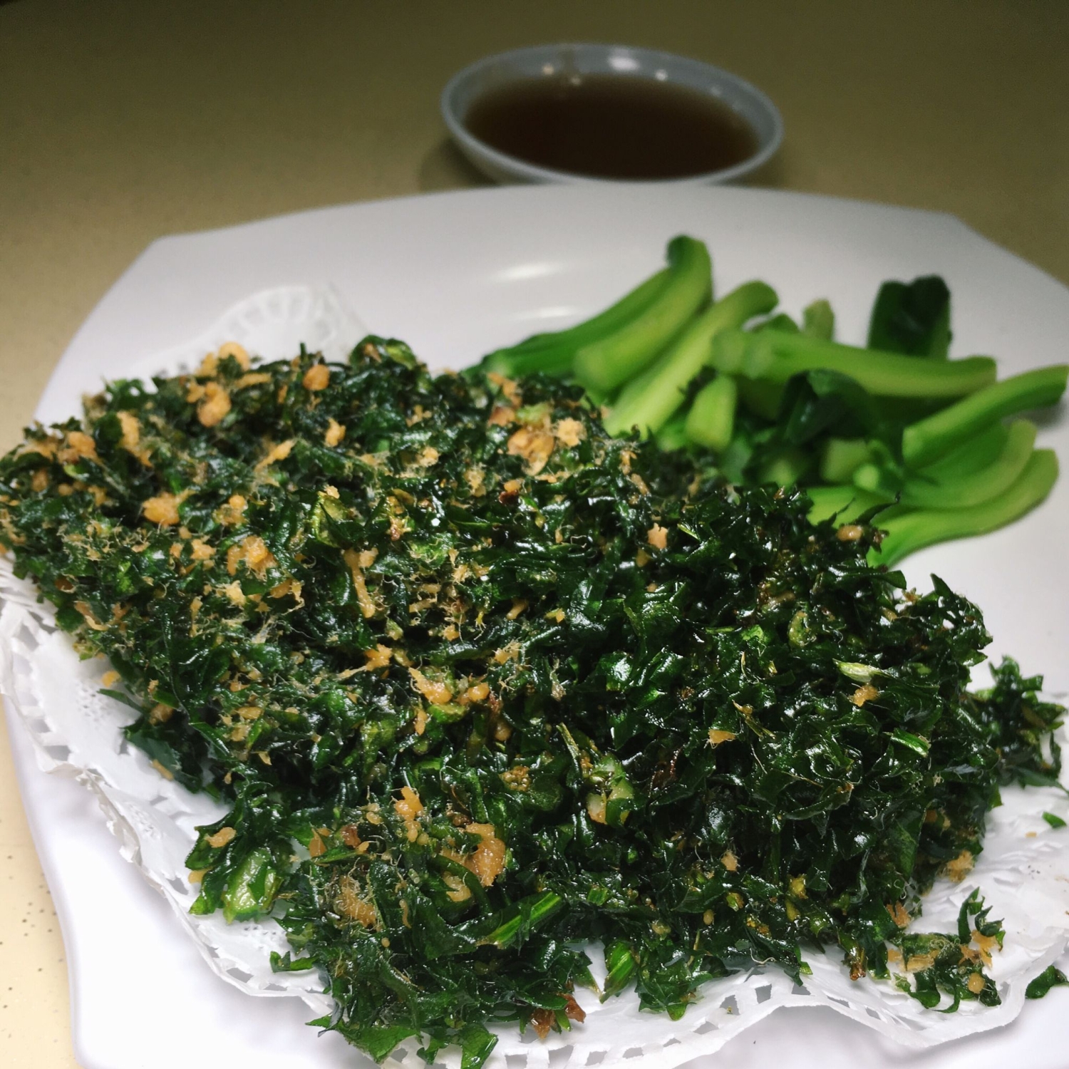 Deep Fried Kai Lan Leaves - Fu Li Seafood