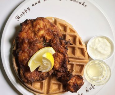 Karaage Chicken Waffle - Kyushu Pancake Singapore