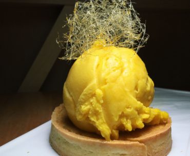 Handcrafted Tart with Mandy-Go Sorbet - Geometry