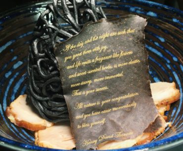 Crispy Charcoal Nest - Janice Wong Singapore