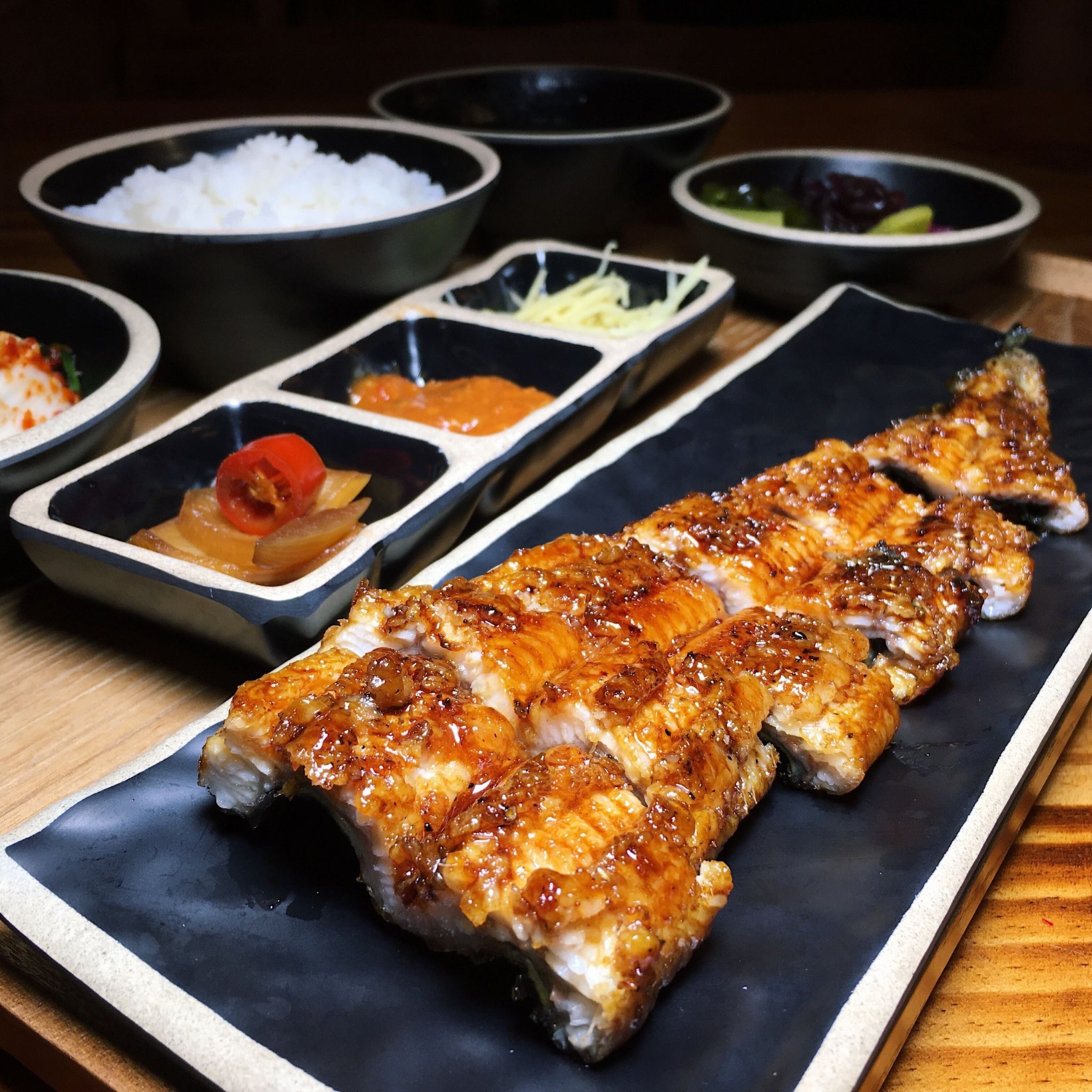 Grilled Eel Set with Chilli Sauce - Unagi Nara