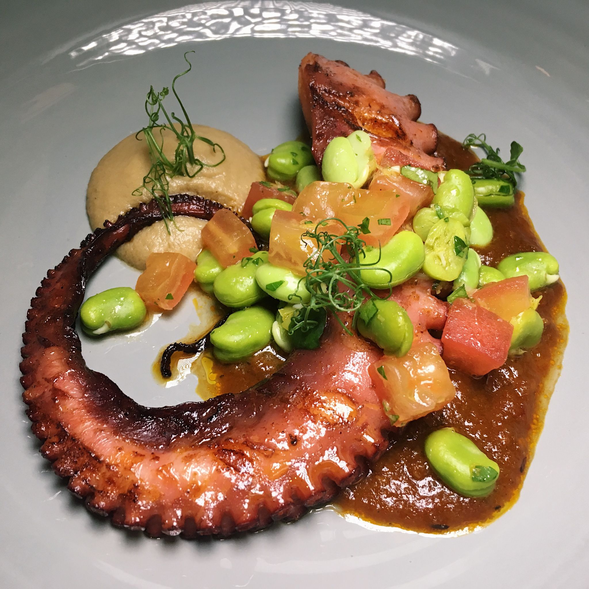 Octopus Charred with Smoked Paprika - Origin Grill & Bar
