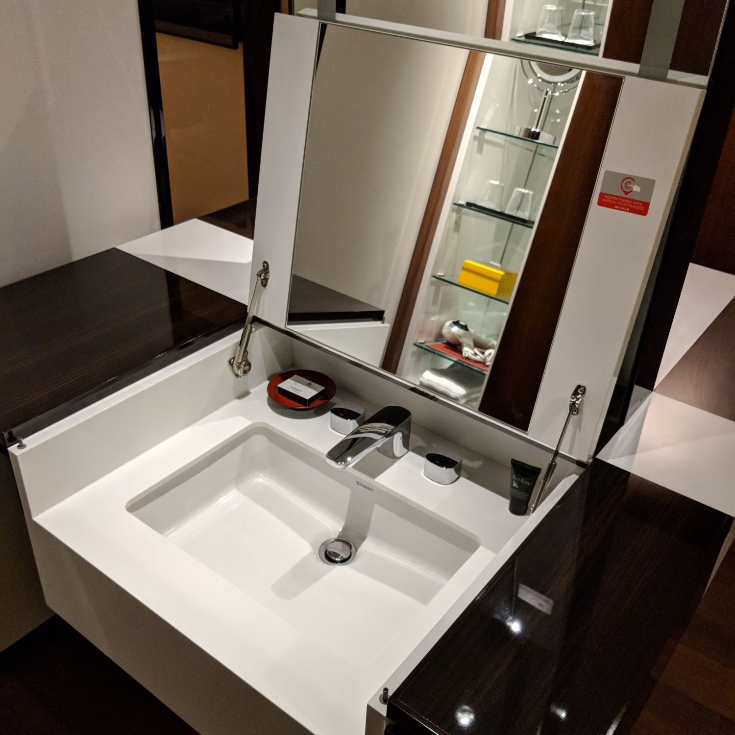 hyatt centric ginza tokyo king bed room worktop sink
