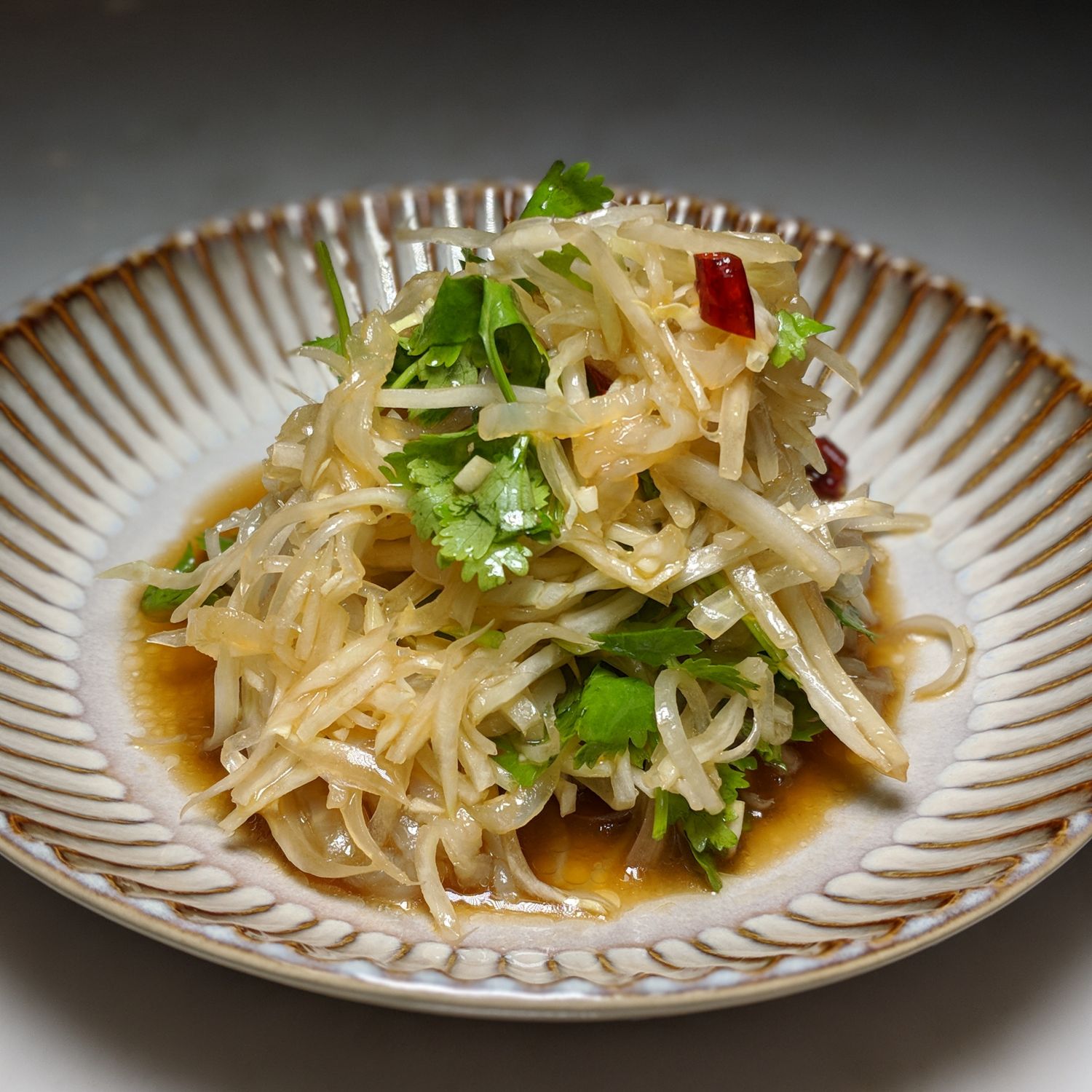 Rosewood Bangkok nan bei chilled jelly fish salad