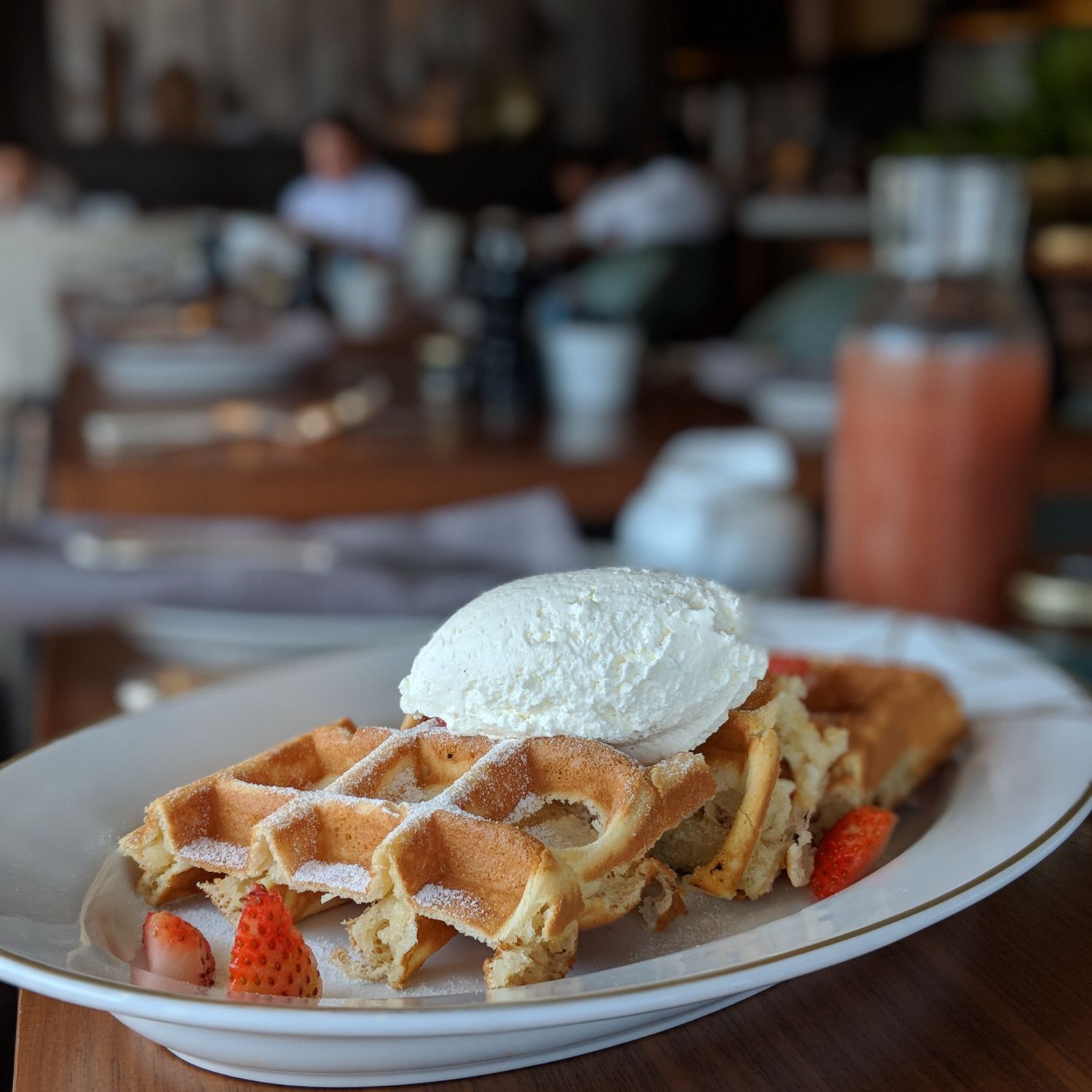rosewood phnom penh brasserie louis breakfast belgian waffle