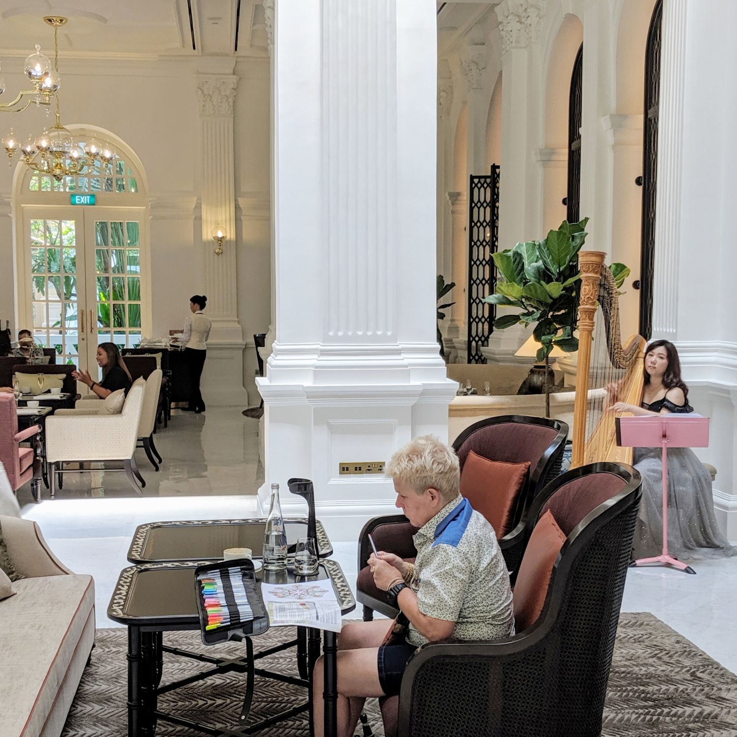raffles hotel singapore grand lobby
