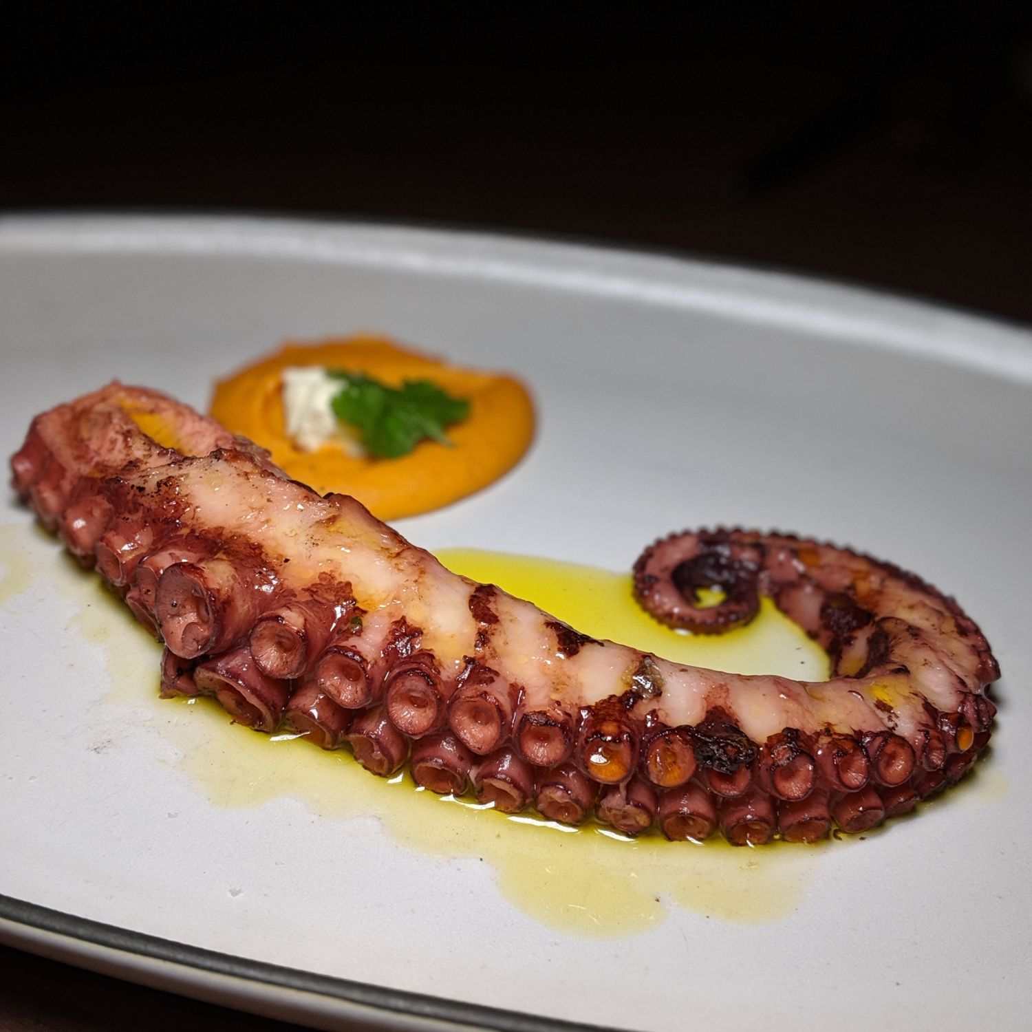 waldorf astoria maldives ithaafushi the ledge by dave pynt Octopus and Red Harissa