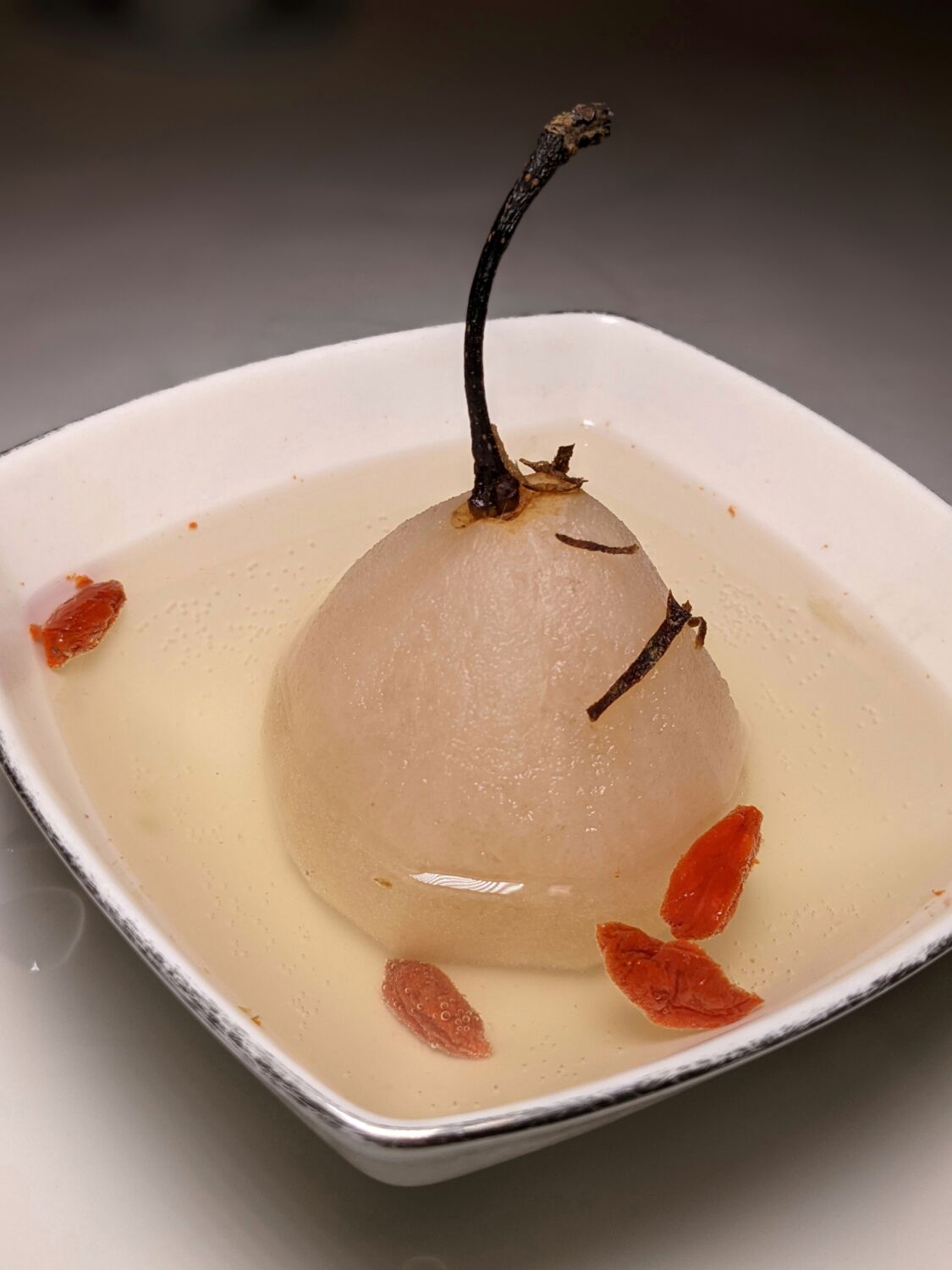 Capella Singapore Cassia Double Boiled Tianjin Pear infused with Tangerine Peel