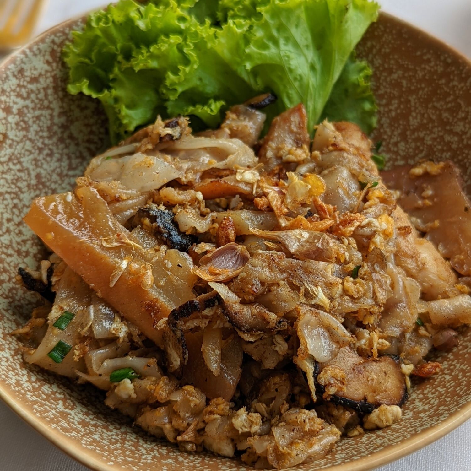 Capella Bangkok Phra Nakhon Breakfast Wok-fried Flat Rice Noodle with Chicken and Dried Squid