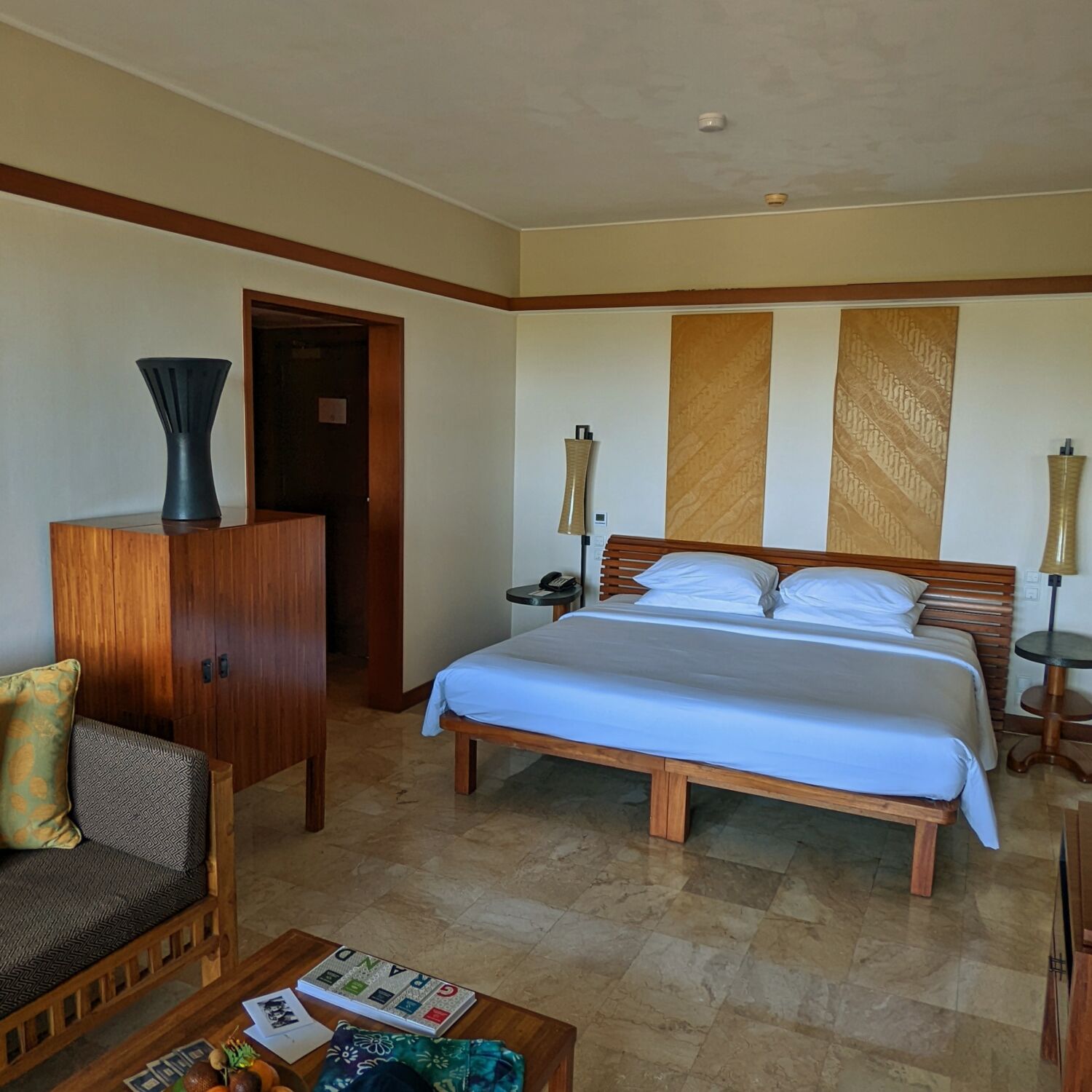 Grand Hyatt Bali King Bed Ocean View Club Access Bedroom