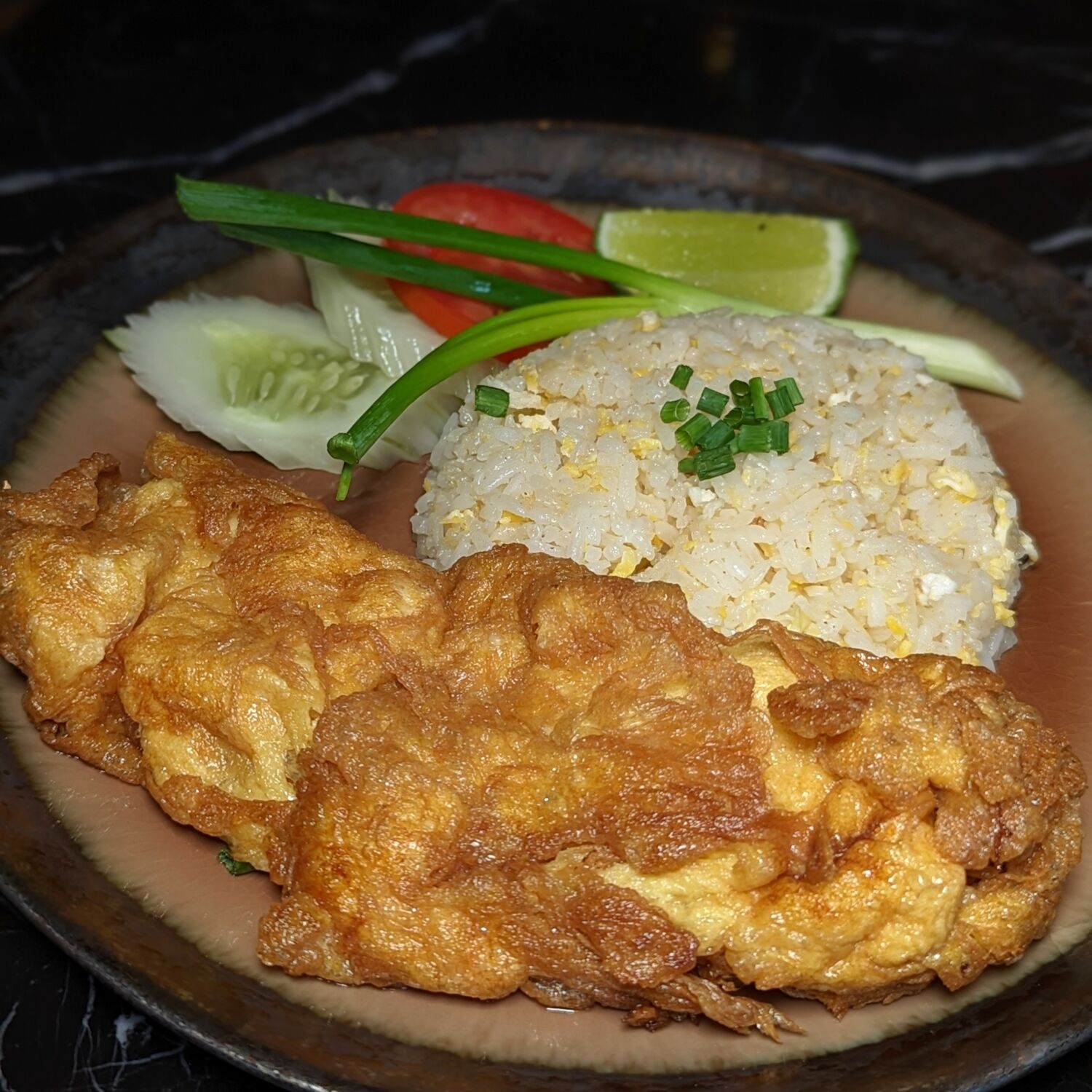 Andaz Pattaya Jomtien Beach Wok Wok Breakfast Thai Prawn Omelette with Fried Rice