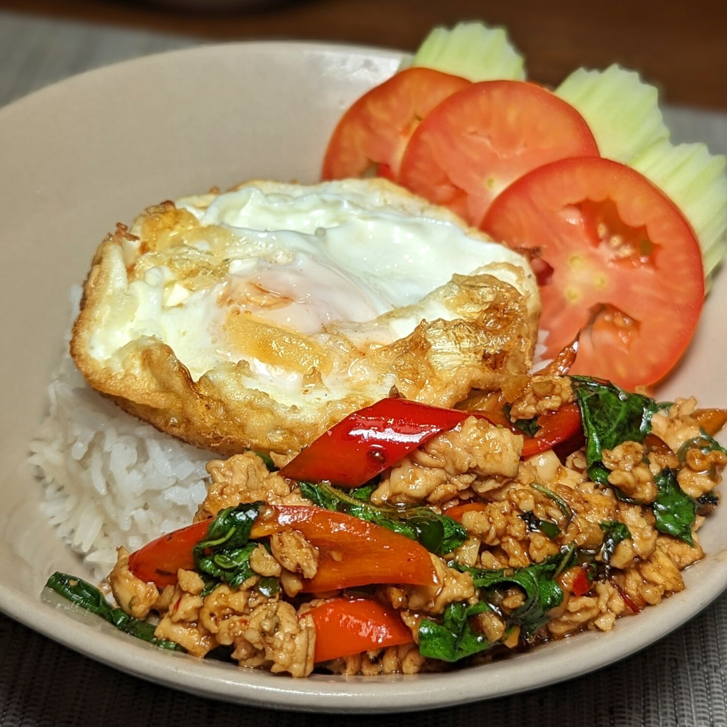 InterContinental Phuket Resort, an IHG Hotel Pinto Restaurant Stir Fried Hot Basil Chicken with Rice