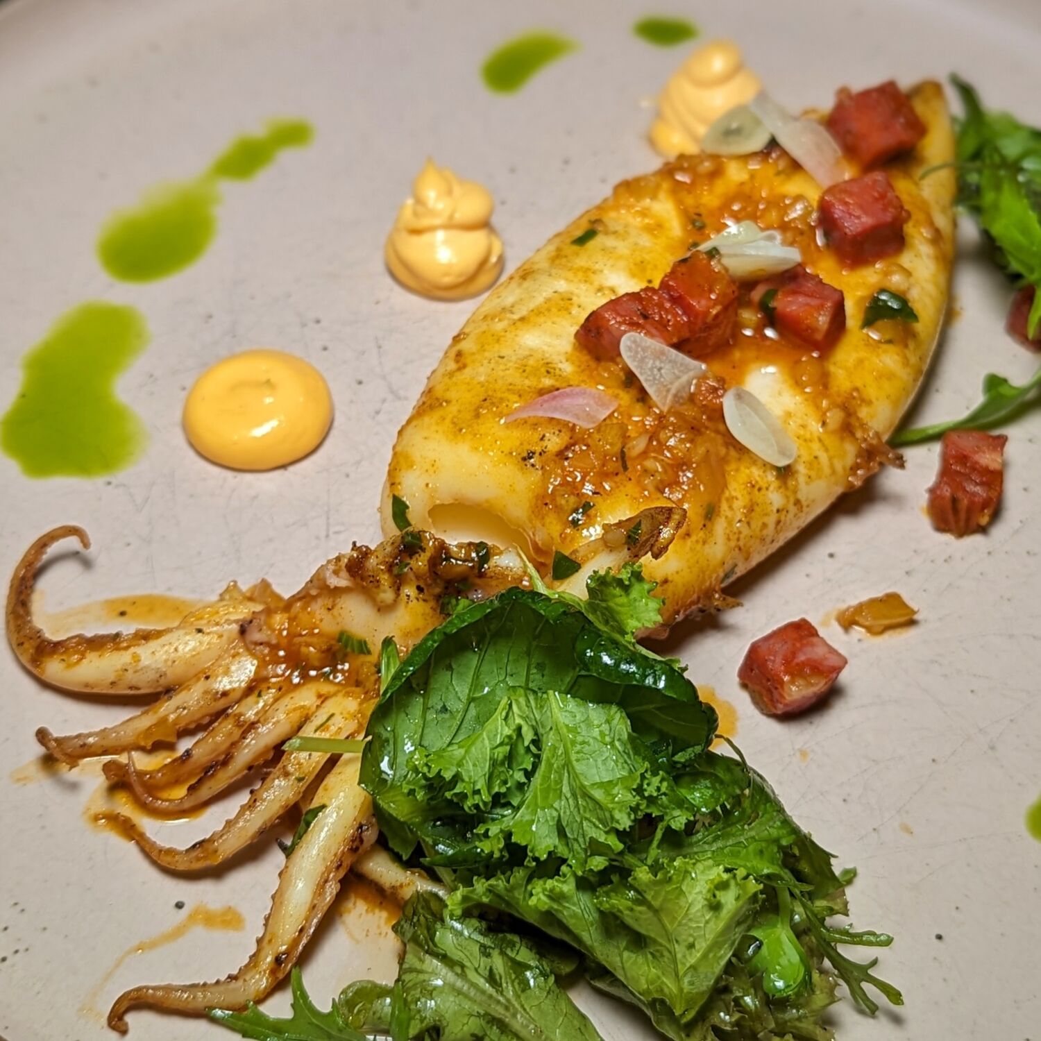 InterContinental Phuket Resort, an IHG Hotel Pinto Restaurant Seared Calamari with Chorizo