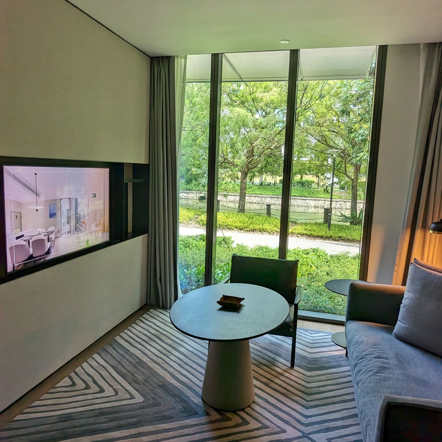 Fraser Residence River Promenade, Singapore One Bedroom Premier Living Room