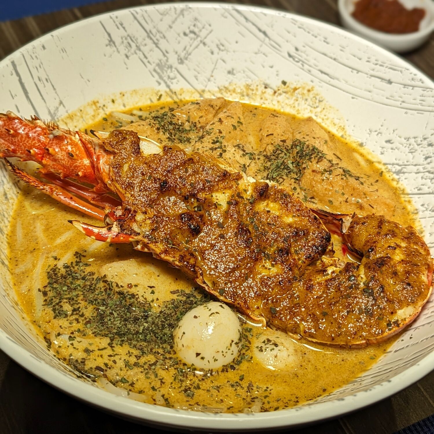 One Farrer Hotel Singapore Escape Restaurant Super Lobster Laksa