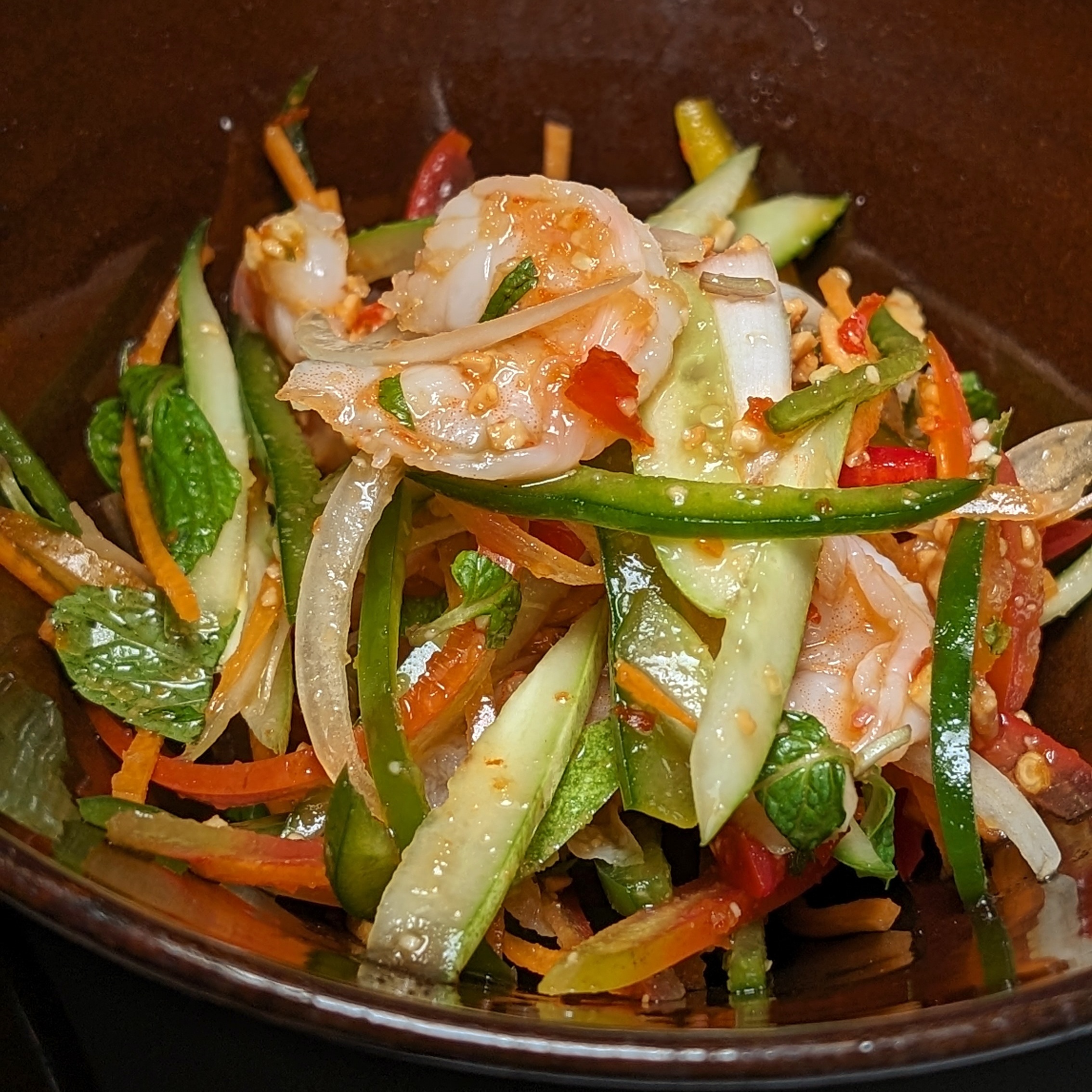 Park Hyatt Siem Reap The Dining Room Spicy Prawn Salad