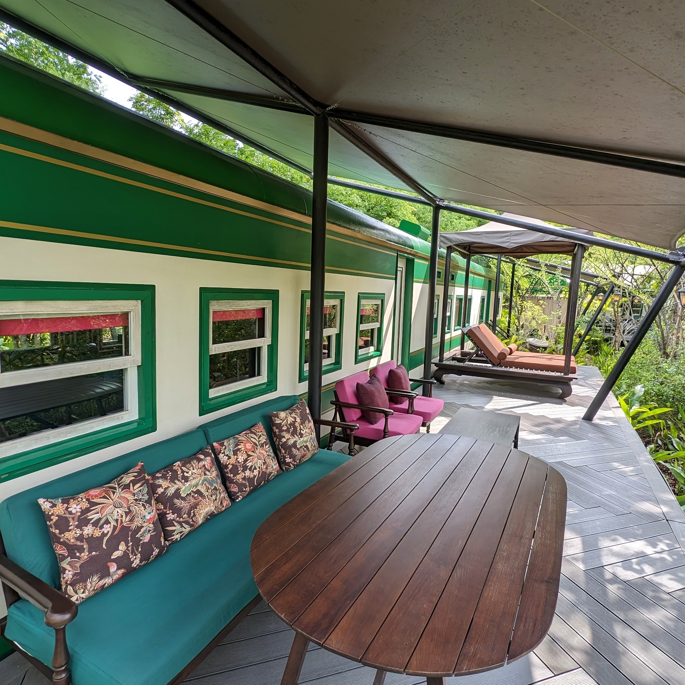 InterContinental Khao Yai Resort Heritage Railcar 1 Bedroom Villa Outdoor Living Area
