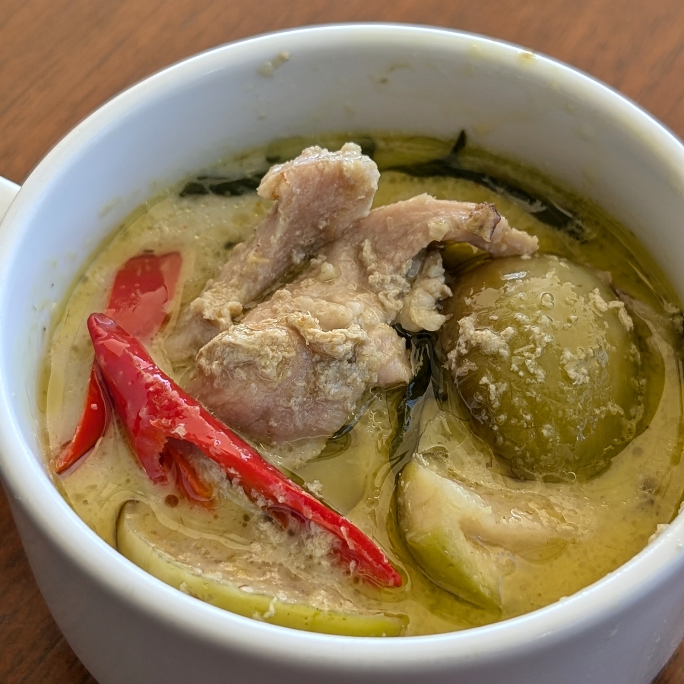 Anantara Riverside Bangkok Resort The Market Breakfast Green Curry Chicken