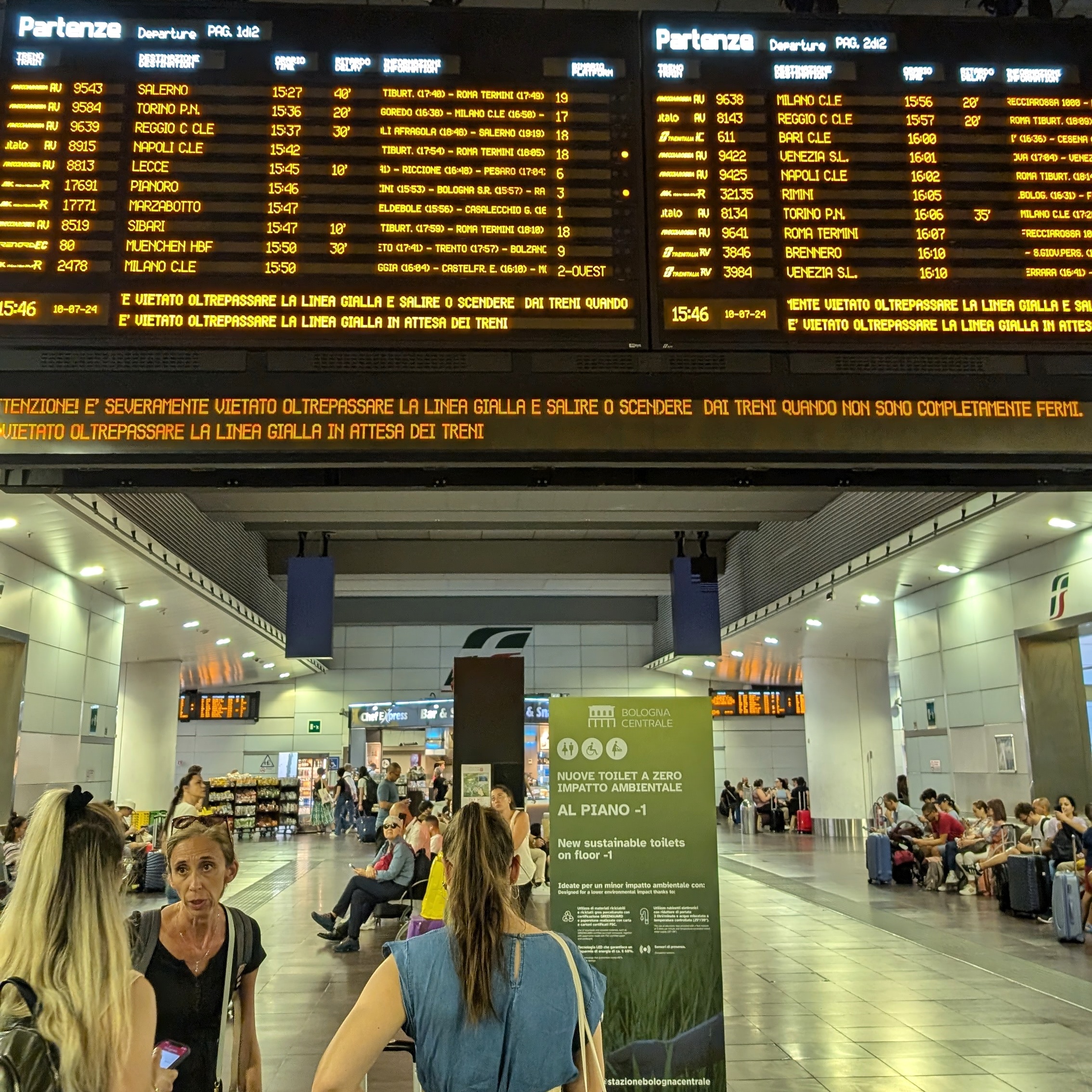 Italy Bologna Centrale Railway Station