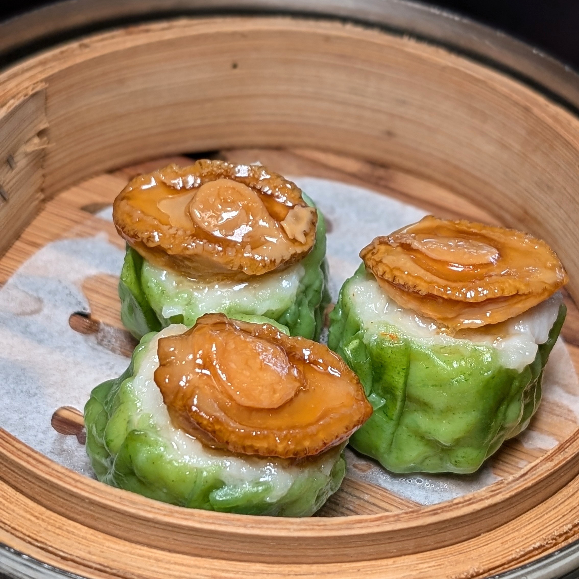 Mandarin Oriental, Singapore Cherry Garden Steamed Pork Siew Mai with Baby Abalone