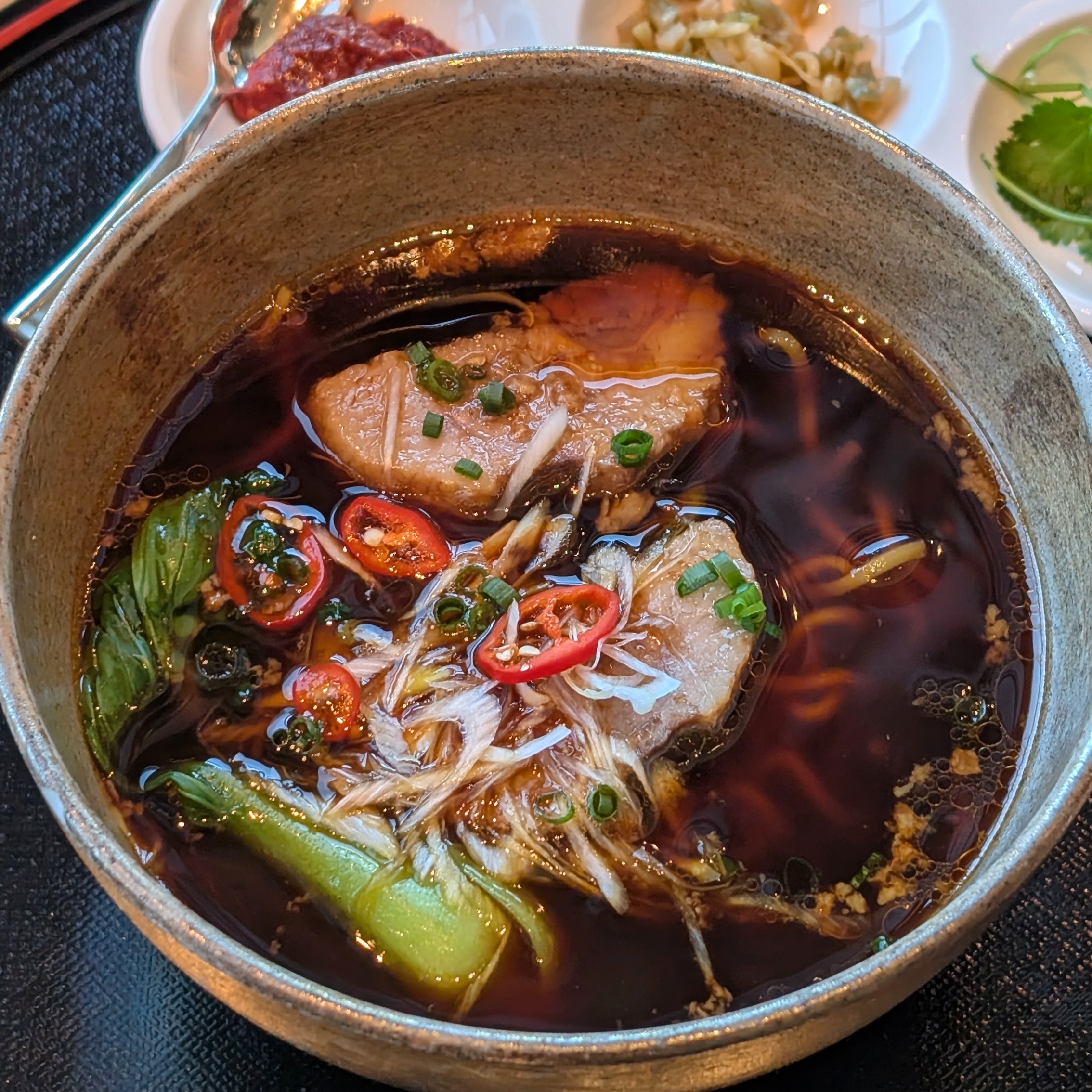 Shangri-La Tokyo Piacere Breakfast Beef Noodle Soup