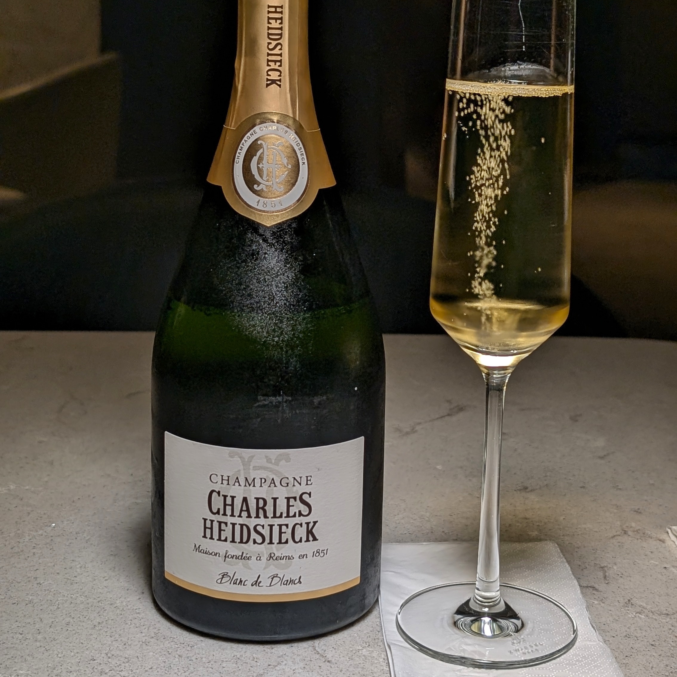 First Class on Singapore Airlines SQ656 Boeing 787-10 Changi Airport Terminal 3 The Private Room Charles Heidsieck Blanc de Blancs