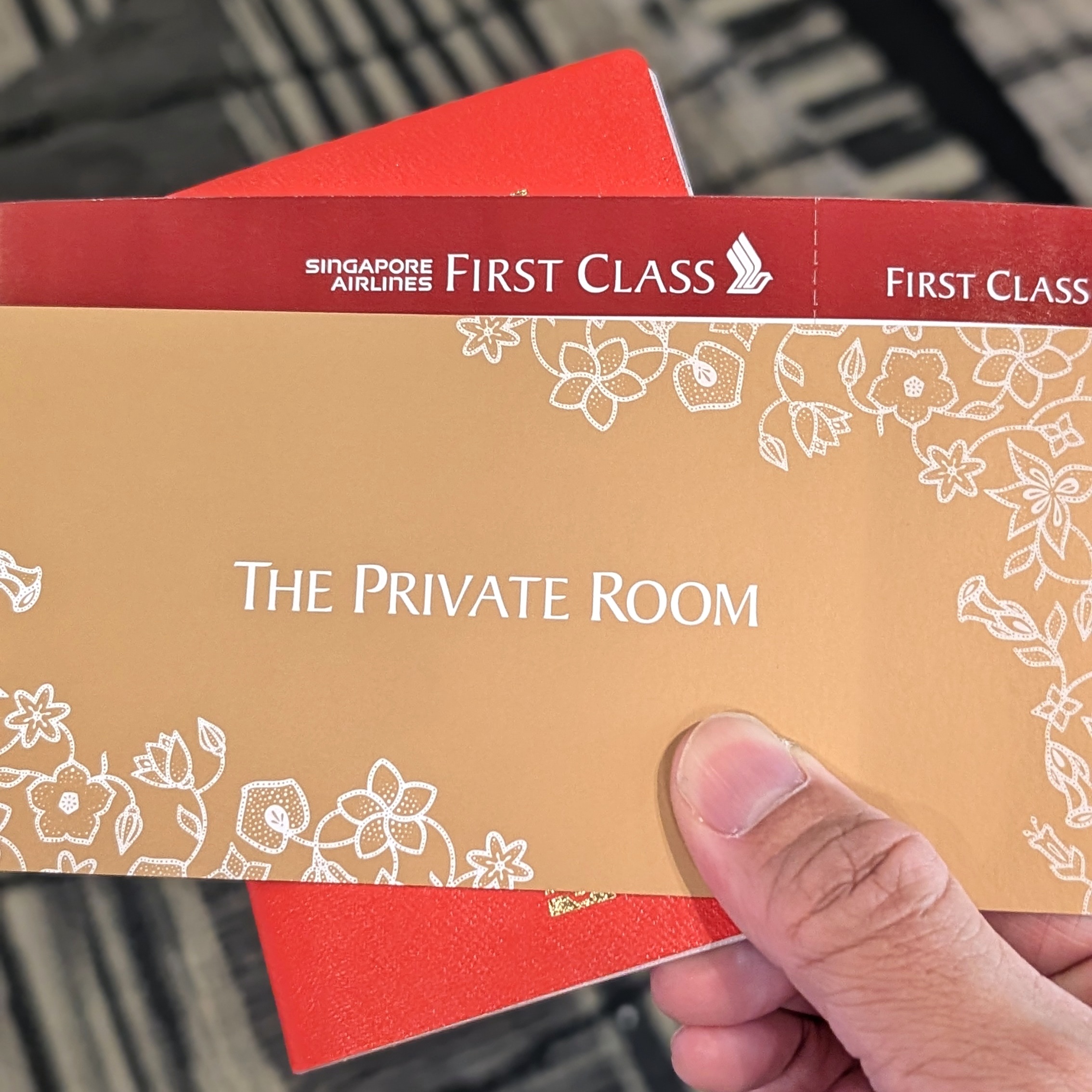 First Class on Singapore Airlines SQ656 Boeing 787-10 The Private Room Invitation Pass